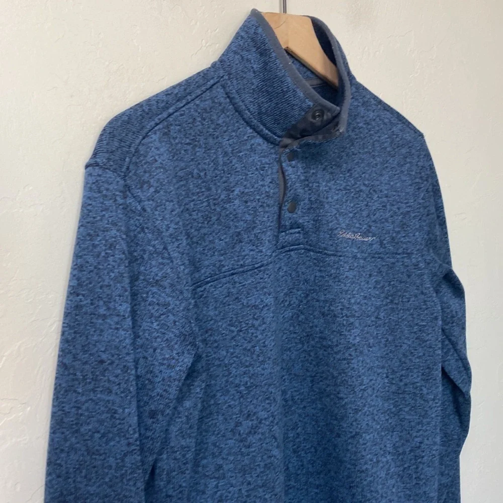 Eddie Bauer blue pullover jacket size medium